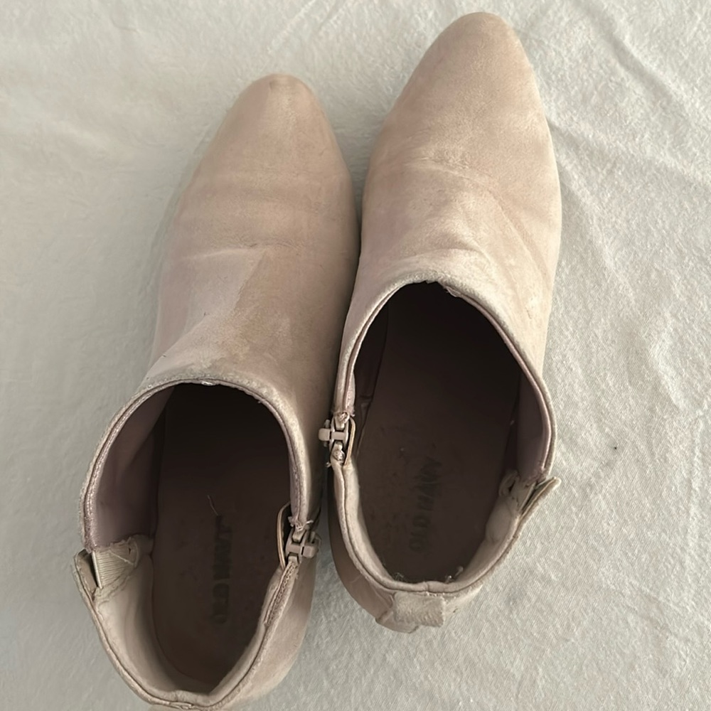 Faux suede booties size 9
